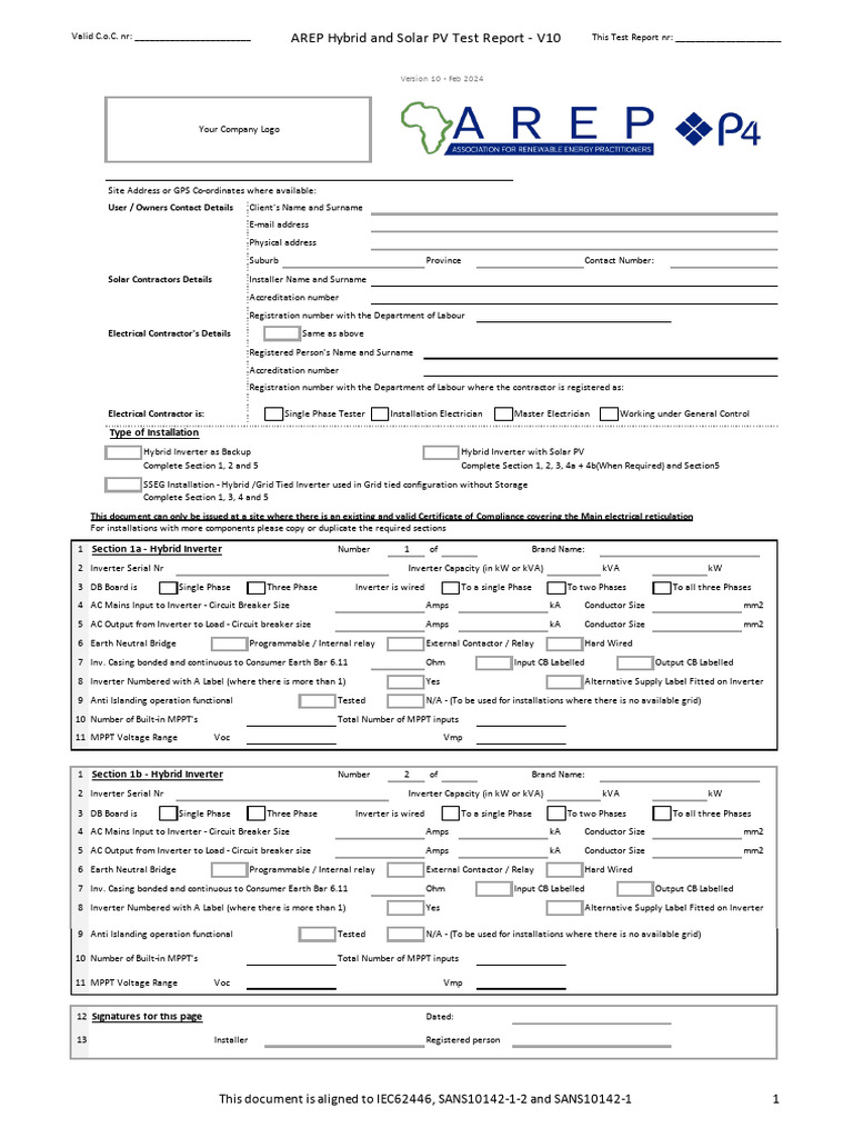 AREP Hybrid Test Report Apr 2024 v1.10 | PDF | Fuse (Electrical ...