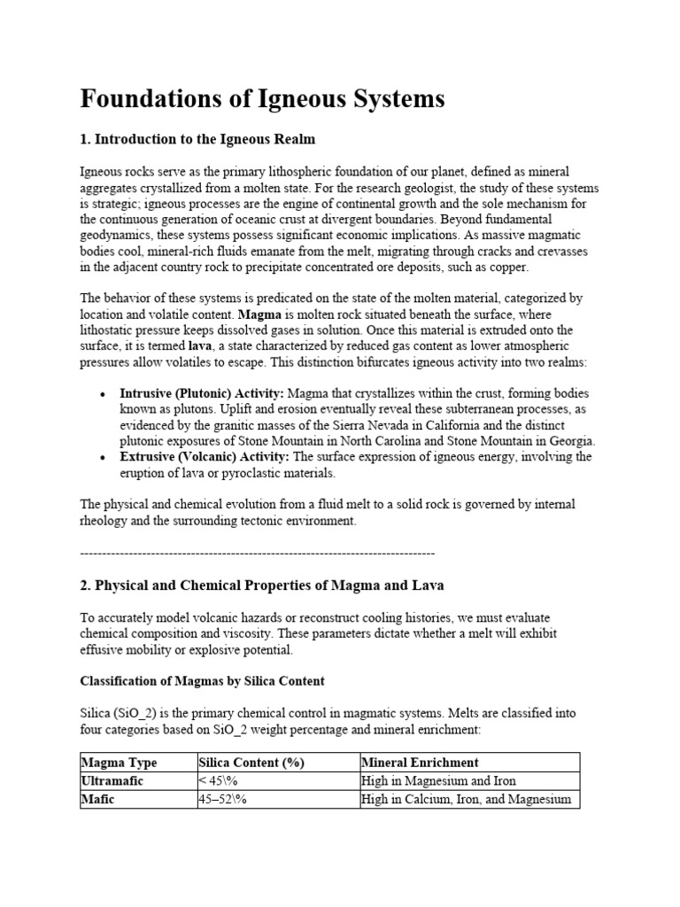 Class 6 | PDF | Magma | Igneous Rock