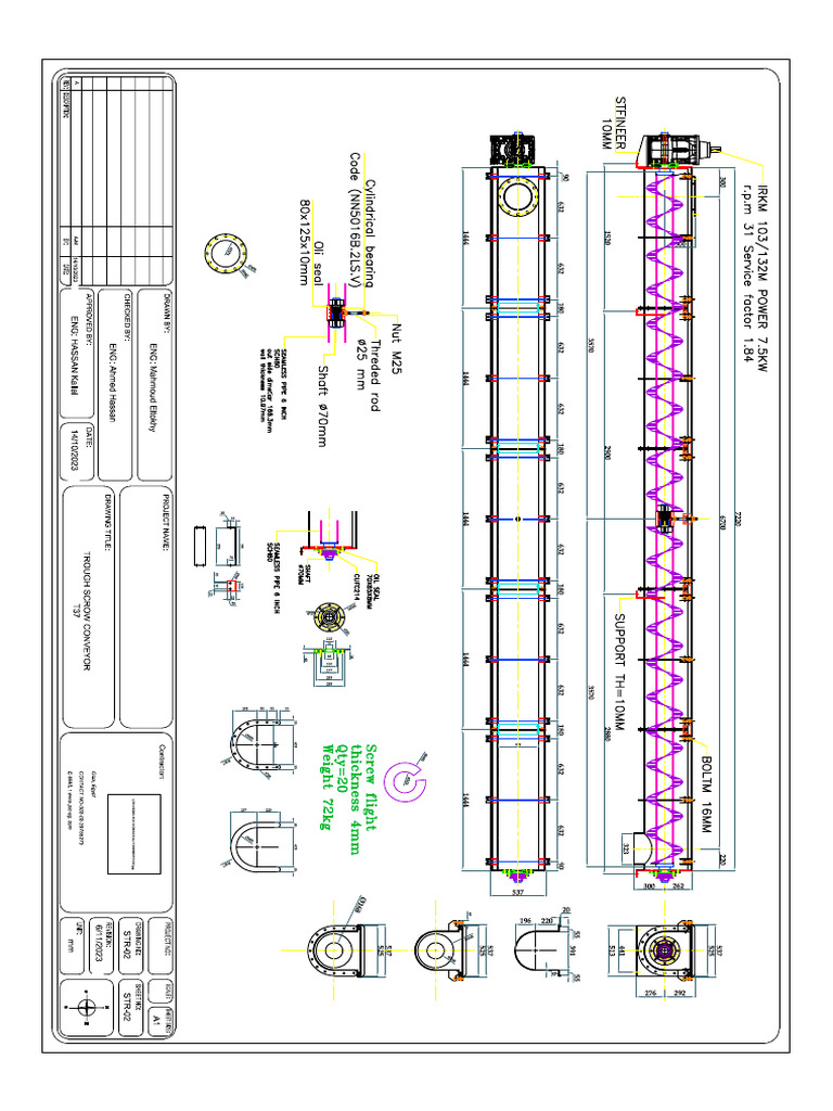 CACL2_Screw Conveyor for Bagging Machine_new Screw Conveyor_TROUGH ...