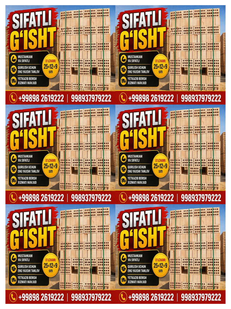 Sifatli_Gisht_6x_A4 | PDF