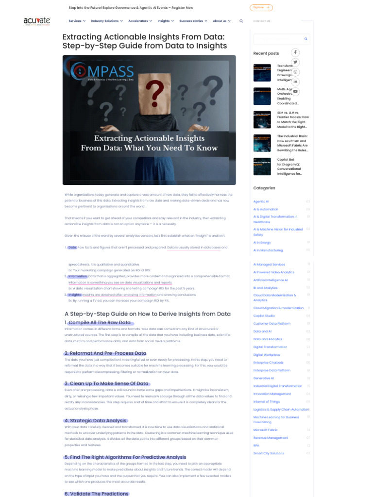 Acuvate.com | PDF | Analytics | Machine Learning