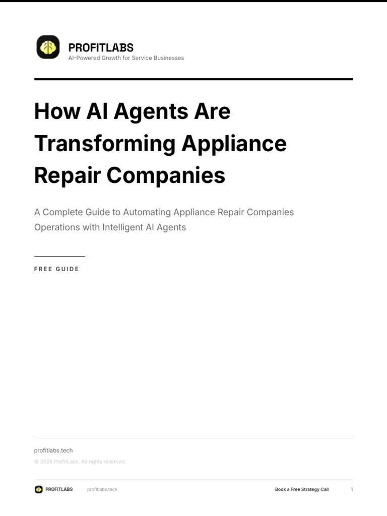 Ai Agents Appliance Repair Companies | PDF | Artificial Intelligence ...