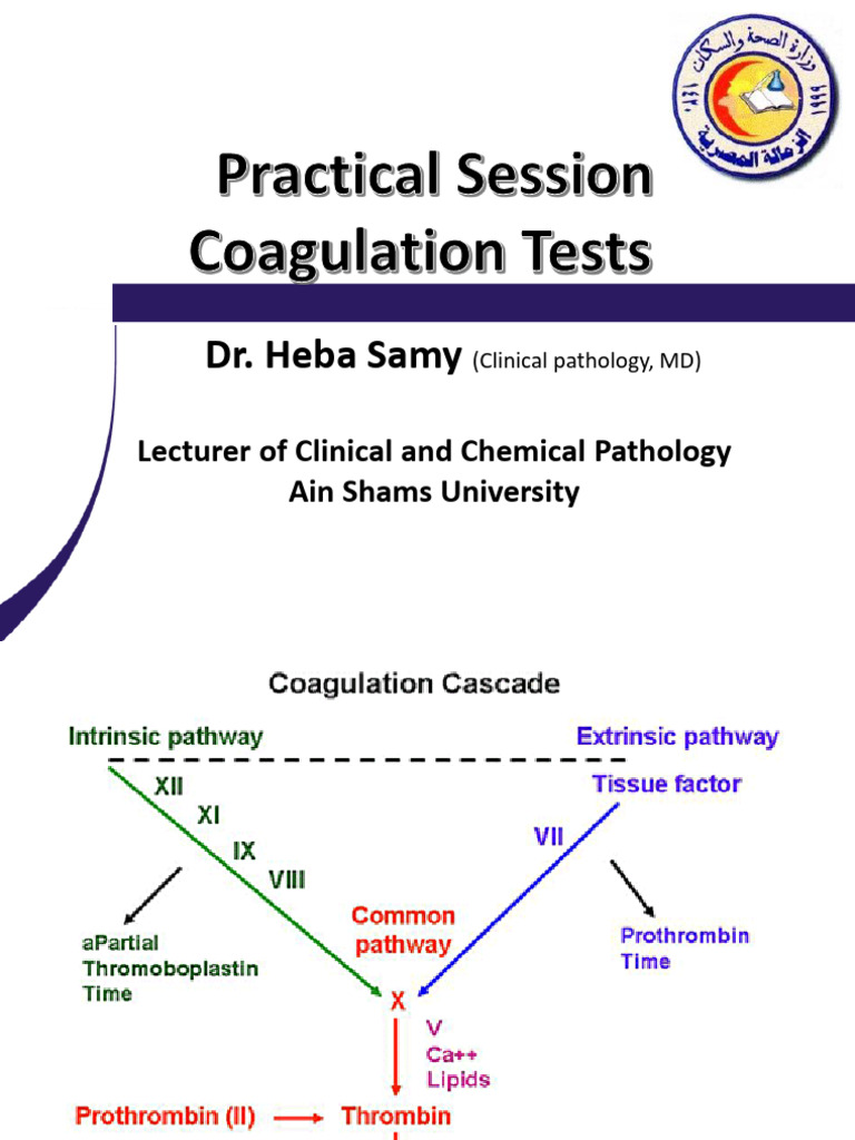 6-Practical session Tests for coagulation | PDF | Coagulation ...