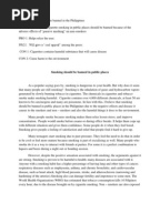 Smoking Argumentative Essay