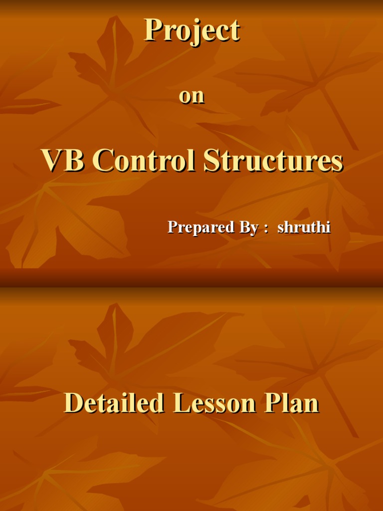 VB Control Structures | Download Free PDF | Visual Basic .Net | Control ...