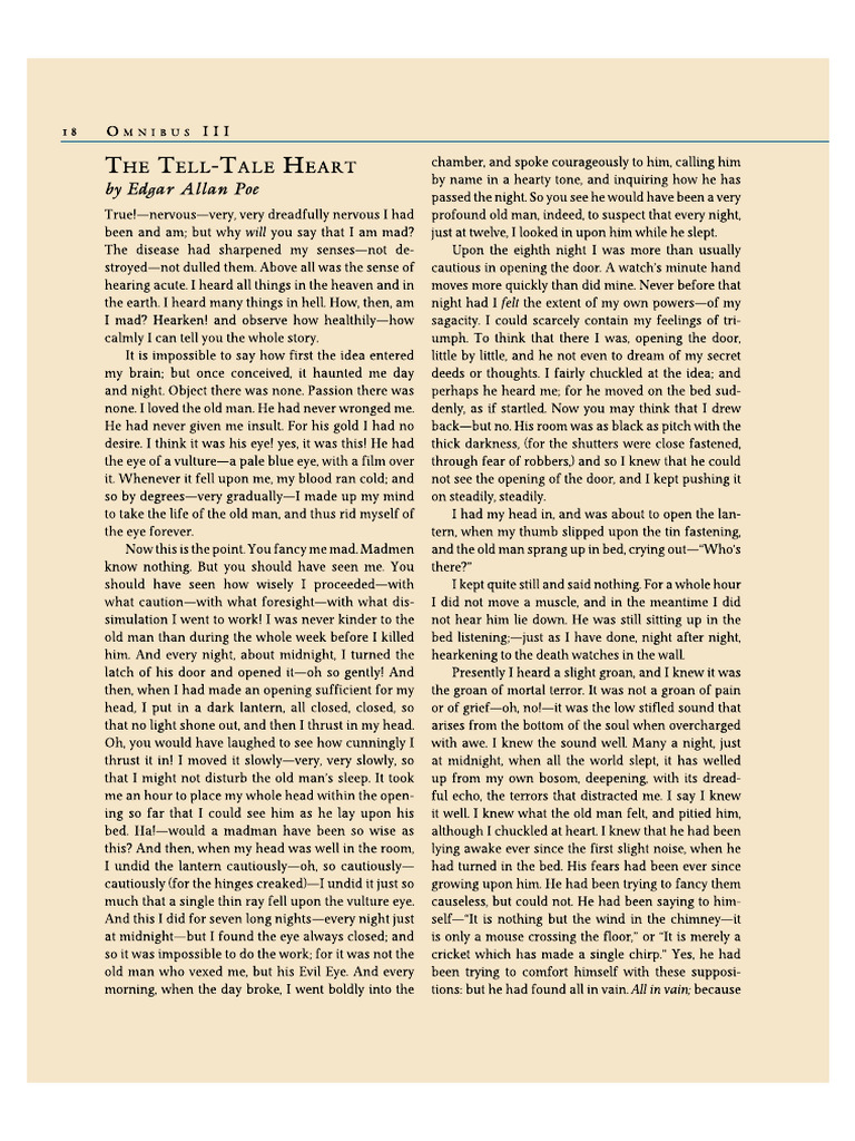 The Tell Tale Heart | PDF
