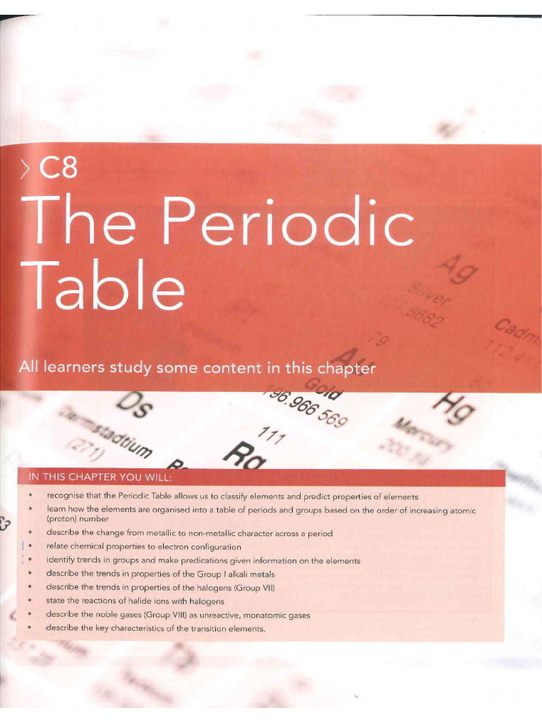 The Periodic Table | PDF