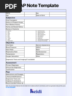 Dermatology SOAP Note Template | PDF | Wellness