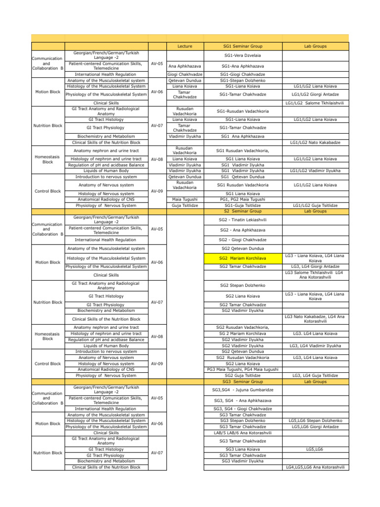 2025-2026 Academic Year - Schedule for the Spring Semester | PDF ...