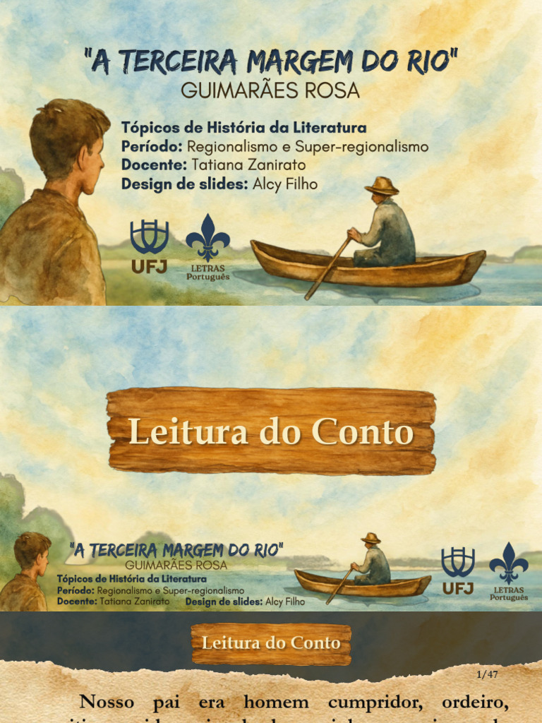 A Terceira Margem Do Rio - Slides | PDF | Contos