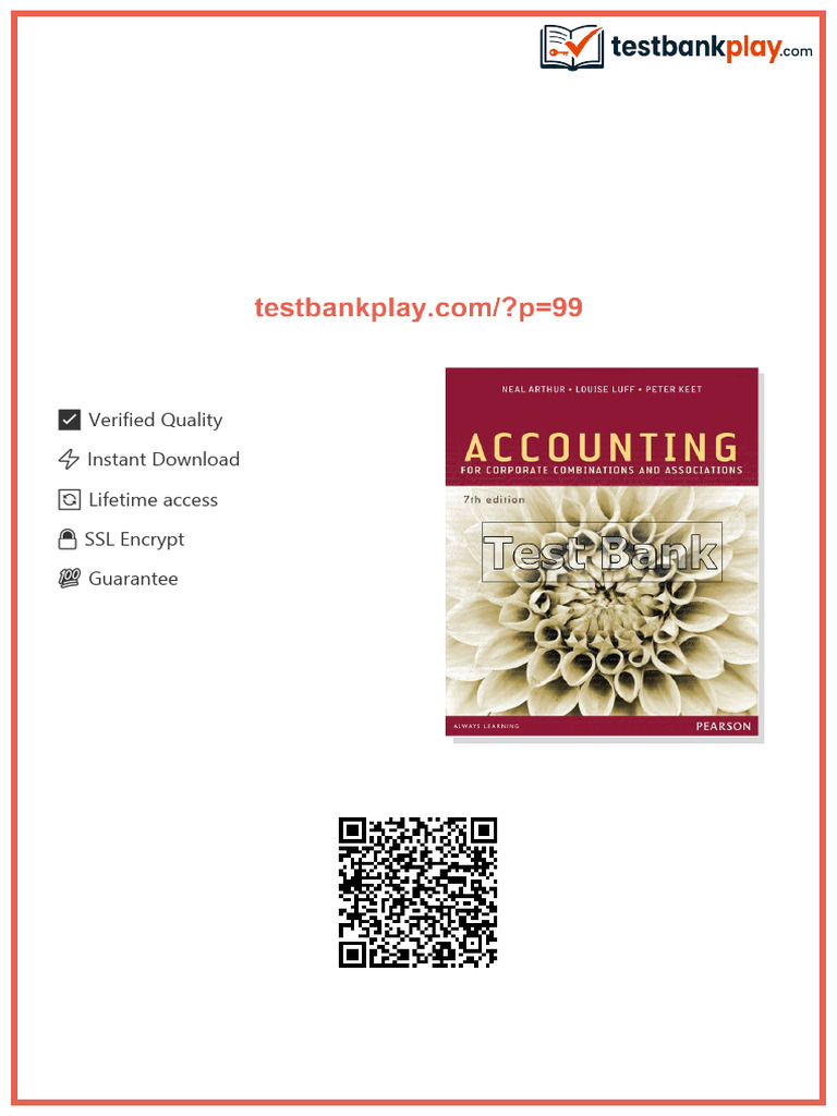 Accounting for Corporate Combinations and Associations Australian 7th ...