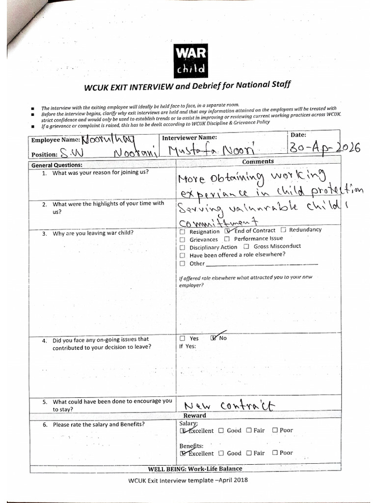 Interview Form | PDF