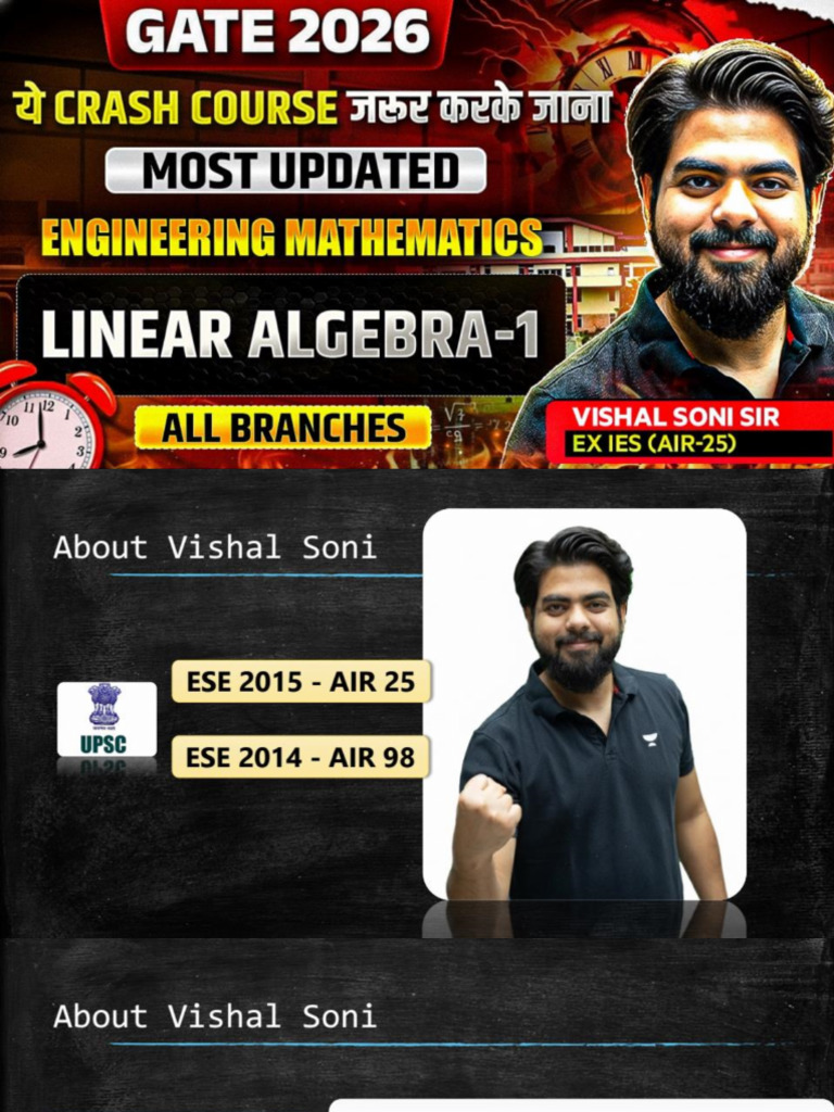 Engineering Mathematics Linear Algebra -1 | PDF