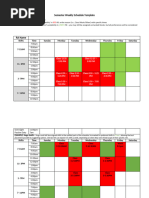 Weekly Shift Schedule Template 2025 | PDF