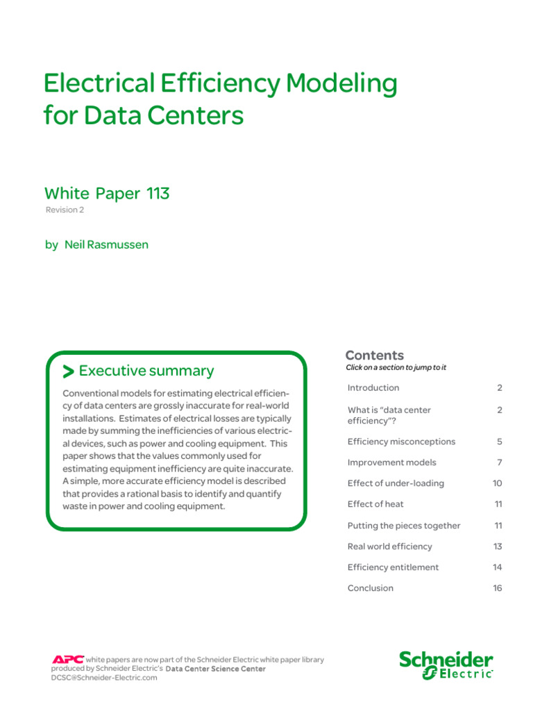 113-Electrical Efficiency Modeling | PDF | Data Center