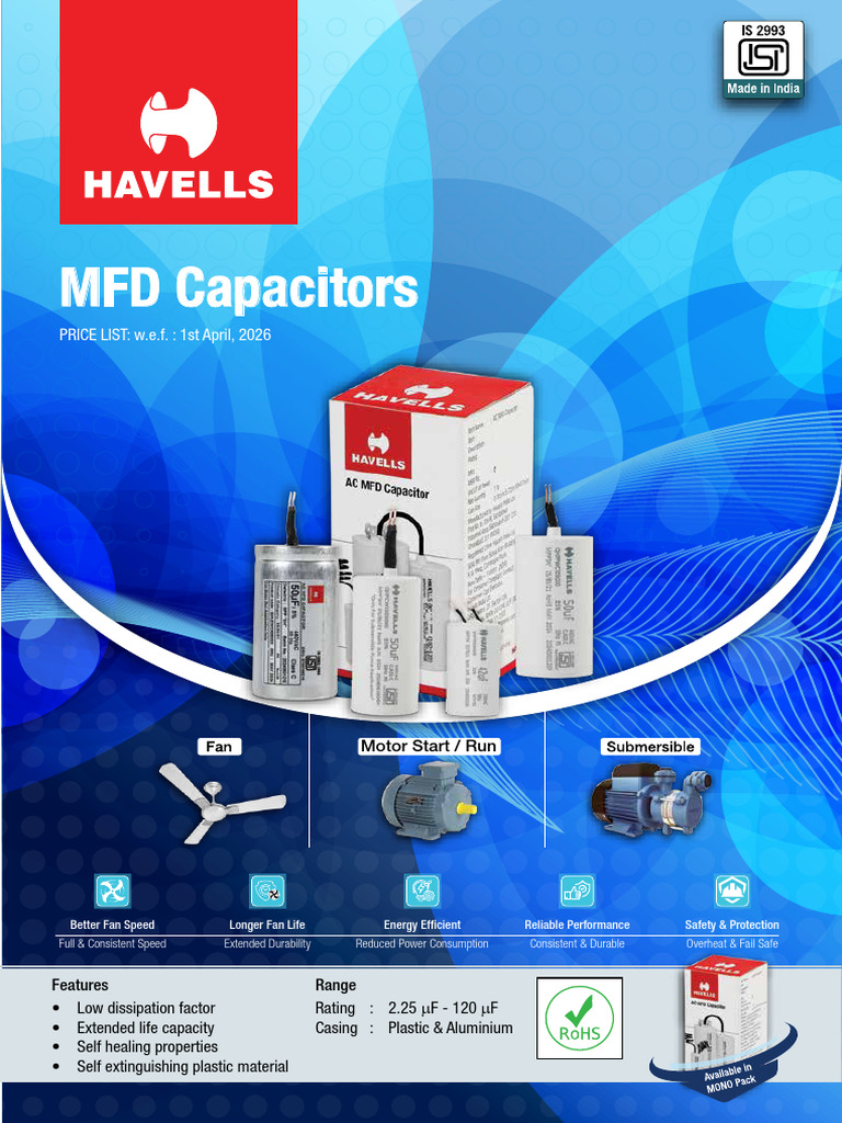 MFD Price List 1st April 2026 | PDF | Electrical Engineering | Electricity