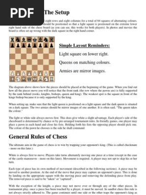 Chess rules pdf best sale
