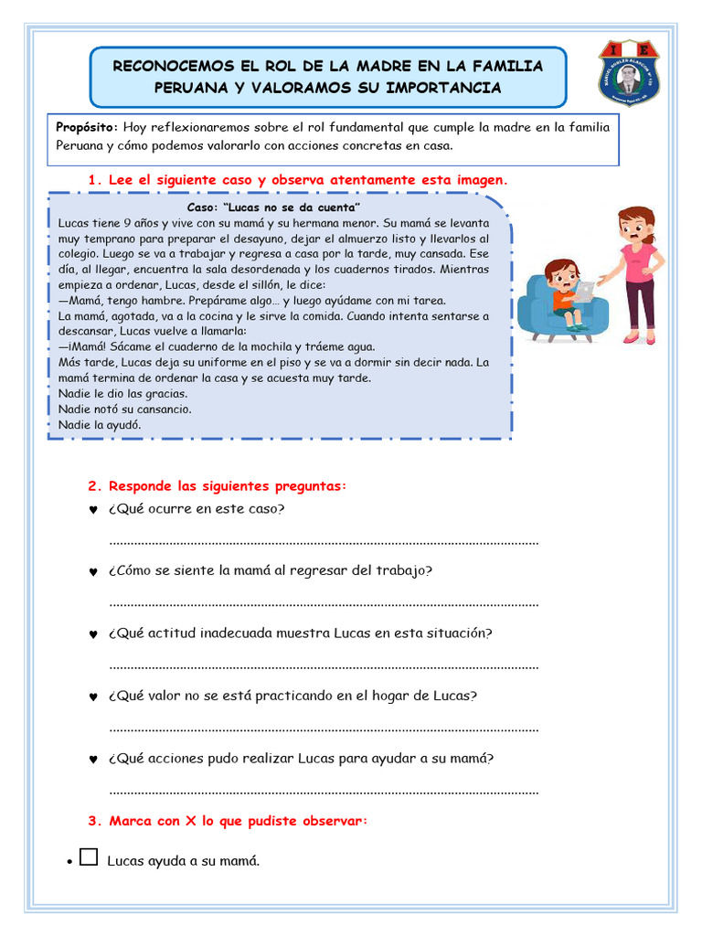 Ficha de Personal Social | PDF | Amor