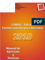 Manual y Ejercicios Curso Taller Fortalecimiento para Docentes 2010