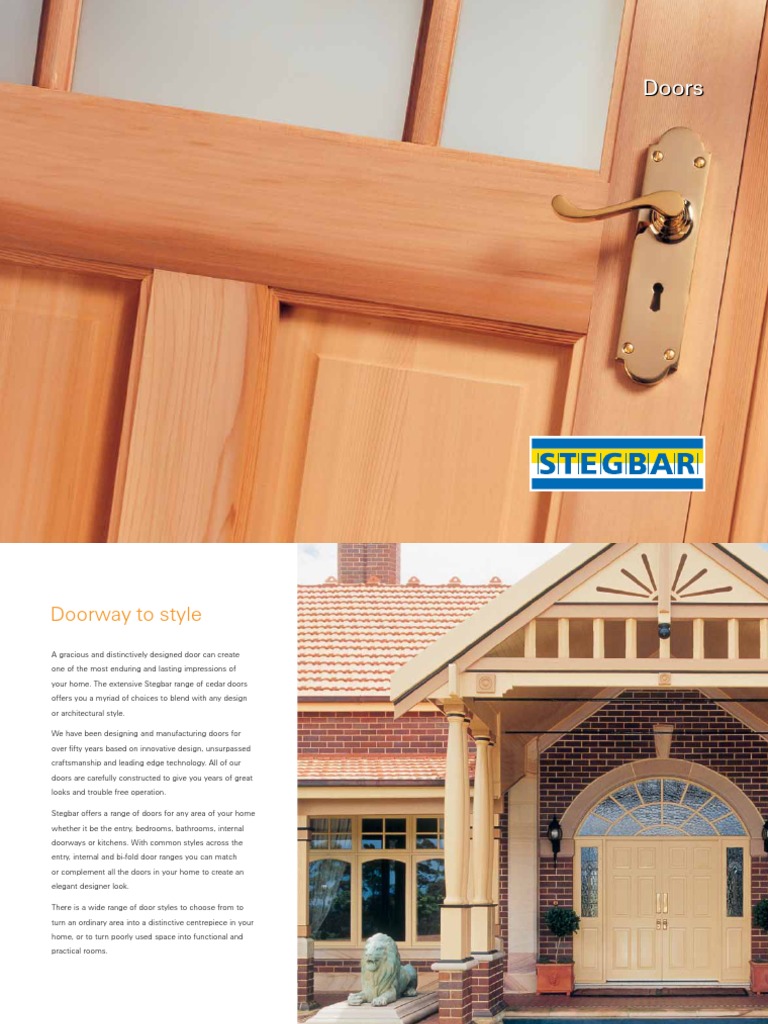 Stegbar Timber Doors PDF Door Lumber