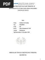 Download Identifikasi zat warna pada serat poliamida laporan eval 2 by Na Lhena Qurratuaini SN103718840 doc pdf