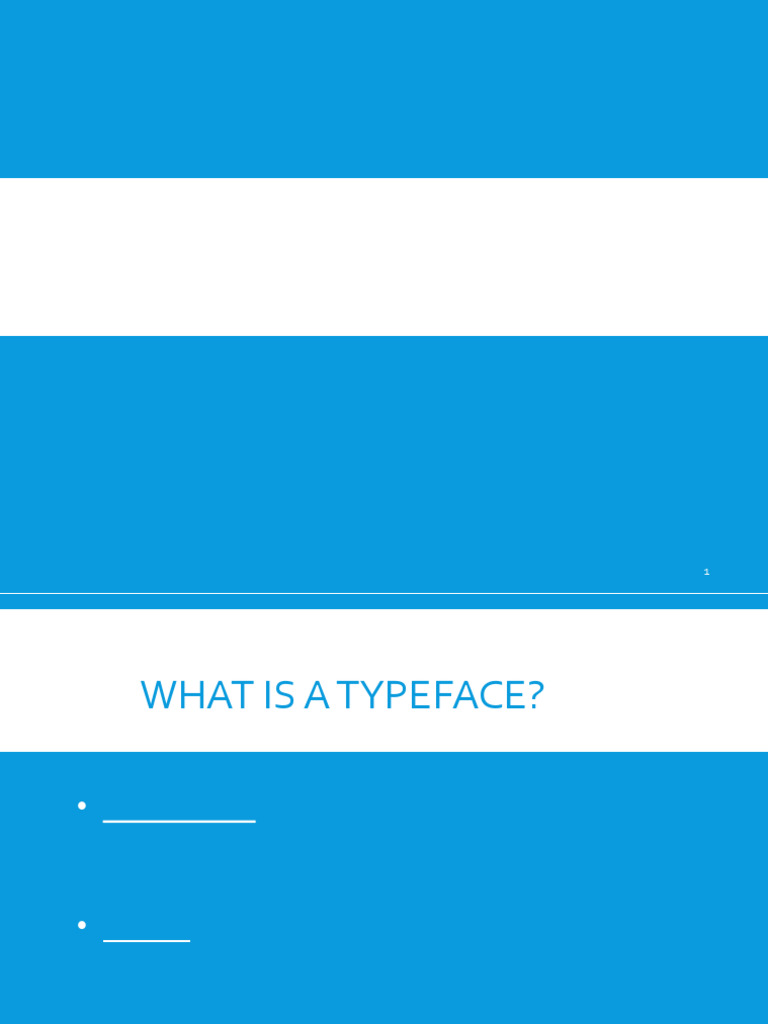2.1 Typefaces | PDF | Typefaces | Serif