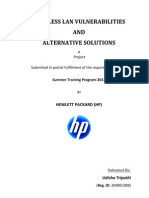 Wireless Lan Vulnerabilities AND Alternative Solutions