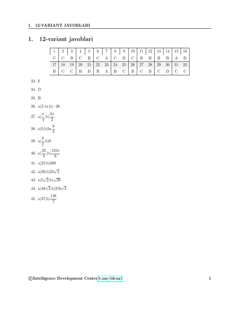 12 Variant | PDF
