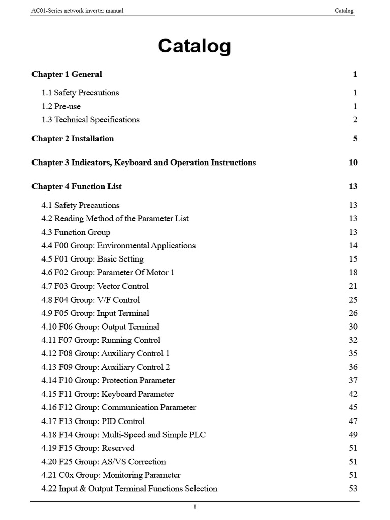 AC01 Manual | PDF | Power Inverter | Electrostatic Discharge