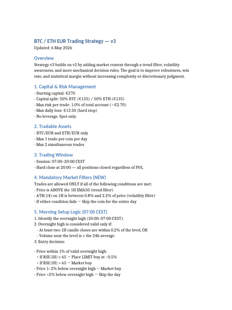 Trading Strategy v3 | PDF