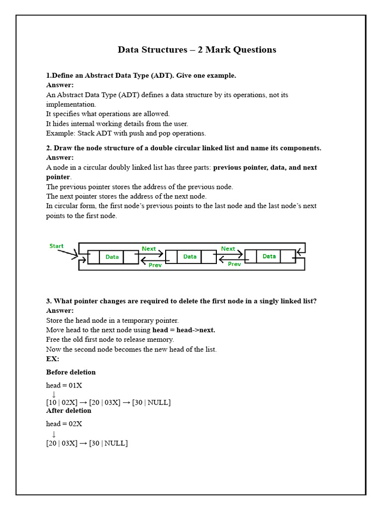 sem(QB) | PDF | Queue (Abstract Data Type) | Theoretical Computer Science