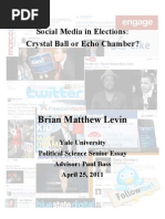 Social Media in Elections: Echo Chamber or Crystal Ball