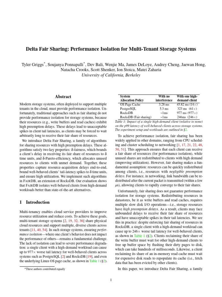 Delta Fair Sharing | PDF | Cache (Computing) | Computer Data Storage