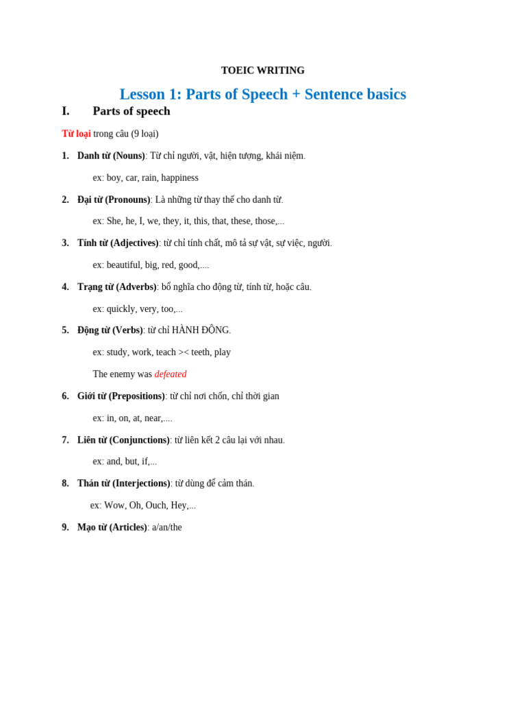 Toeic Writing | PDF