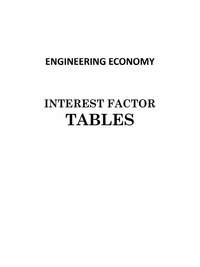 Tables New | PDF | Interest | Economies