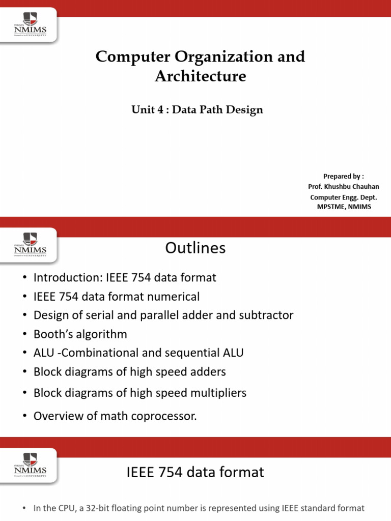 Unit 4 Data Path Design | PDF | Multiplication | Computer Architecture