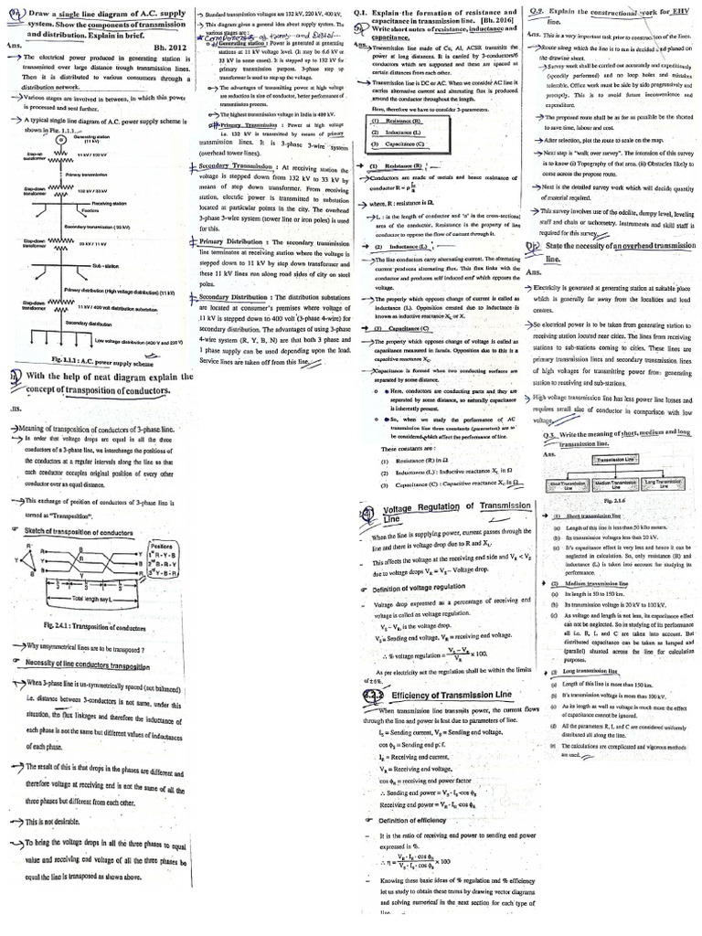 Electric Power Transmission and Distribution 4 Semester Electrical ...