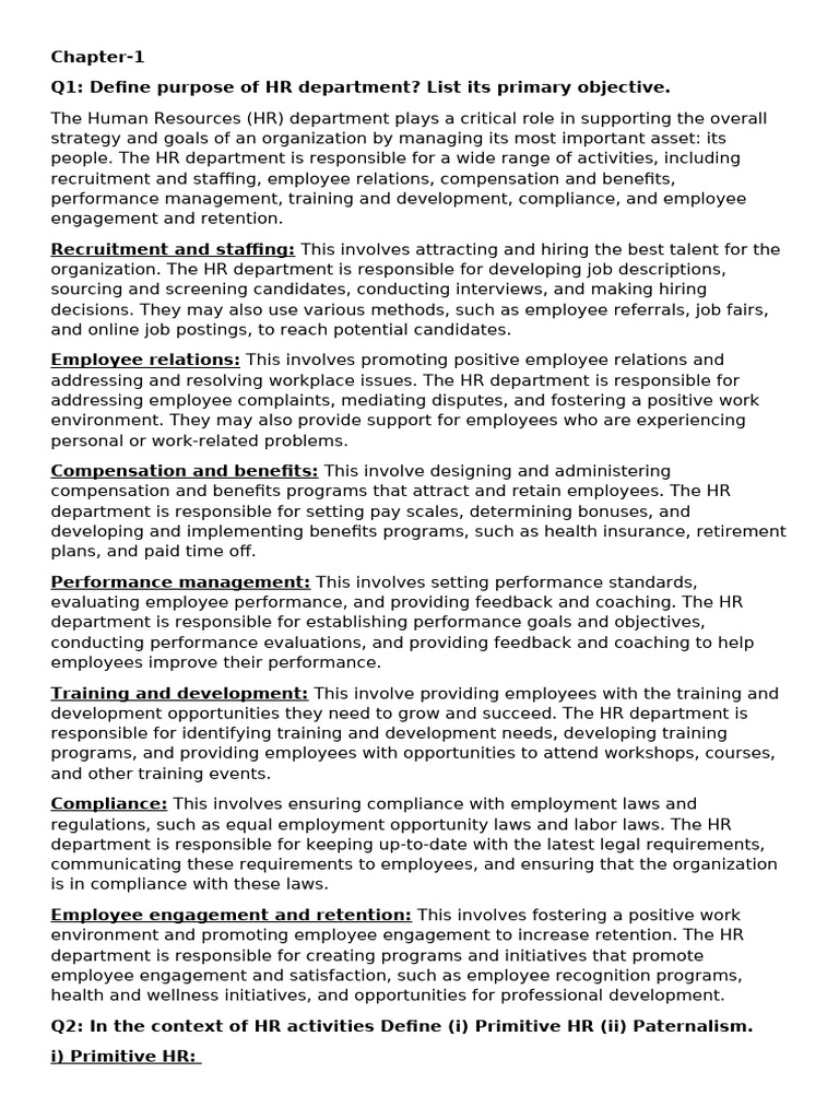 HRM Notes (Chapter 1 to 15) | PDF | Cost Of Living | Recruitment