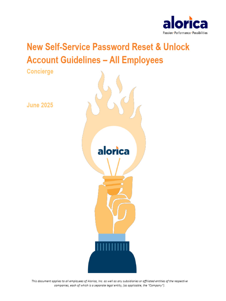 New SSPR Process and Guidelines - All Employees | PDF | Password ...