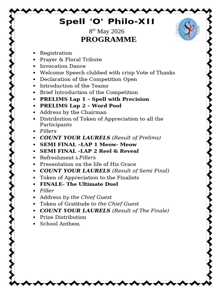 Programme Schedule | PDF