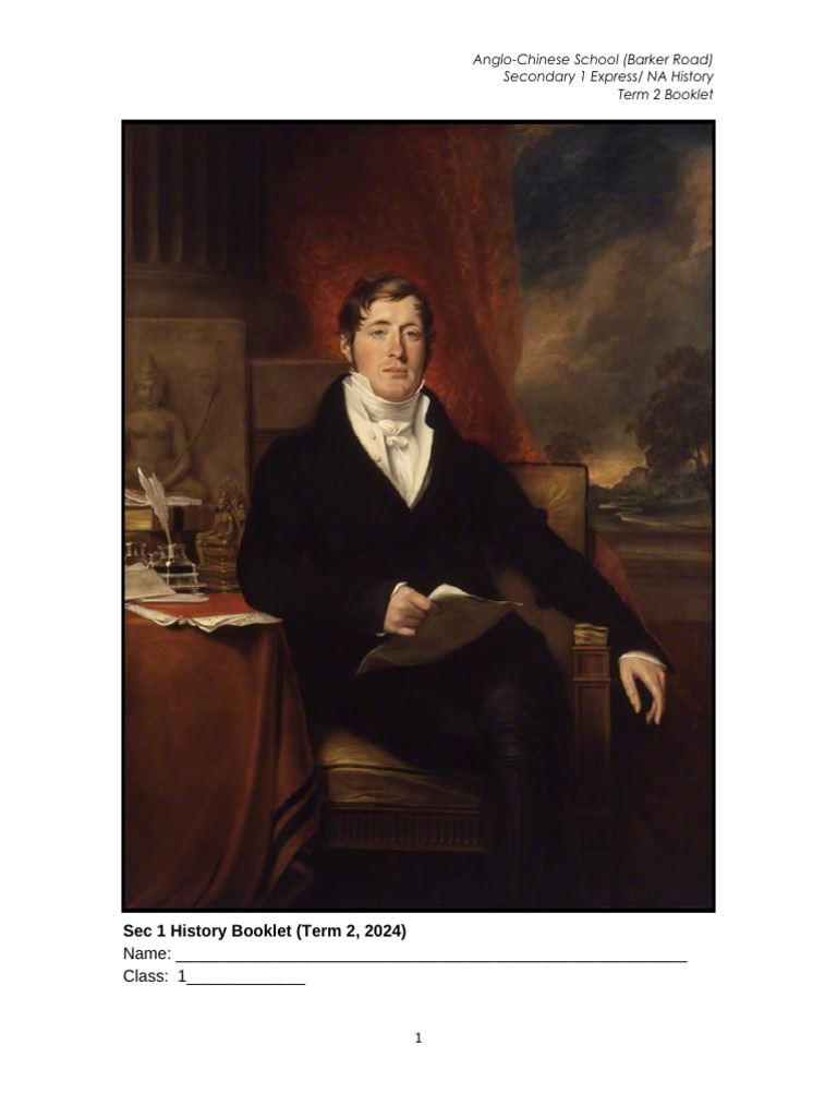 [Stdnt] 2026 Sec1 Ch2 Notes | PDF | British Empire | East India Company