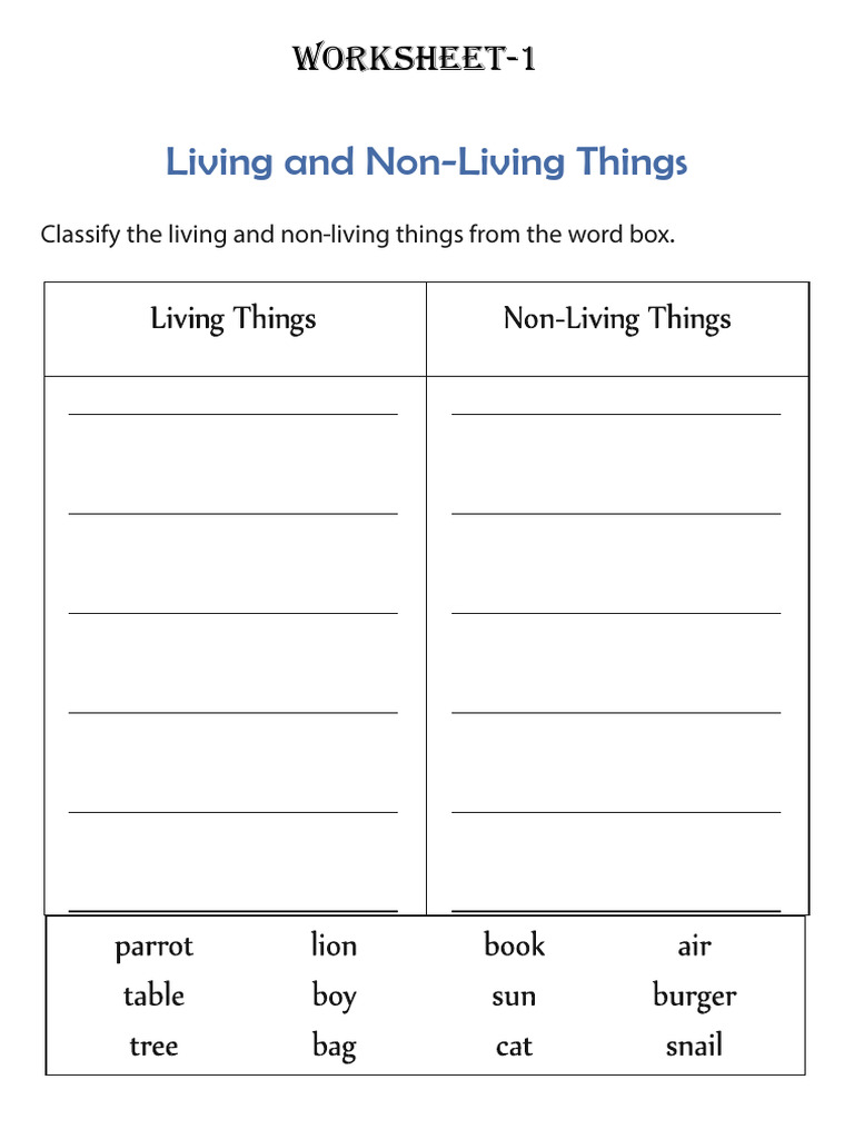 Worksheet 1 | PDF