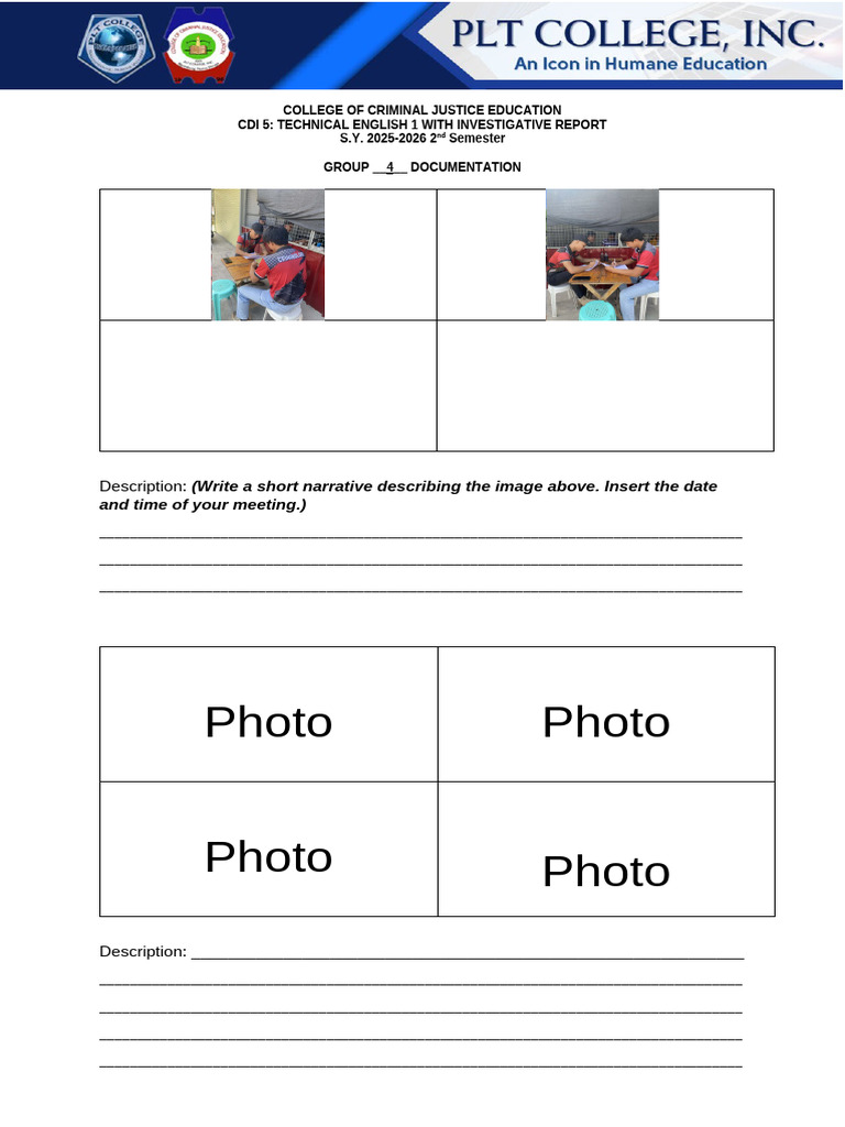 CDI 5 Documentary Report Template | PDF
