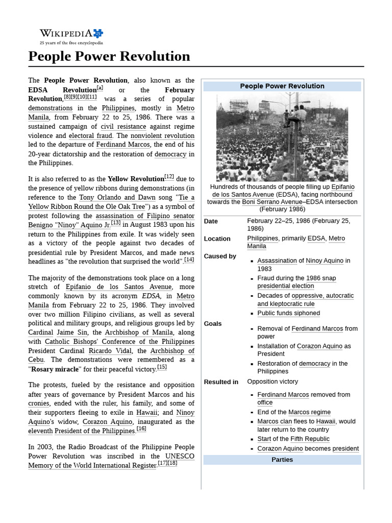 People_Power_Revolution | PDF | Corazon Aquino | Juan Ponce Enrile