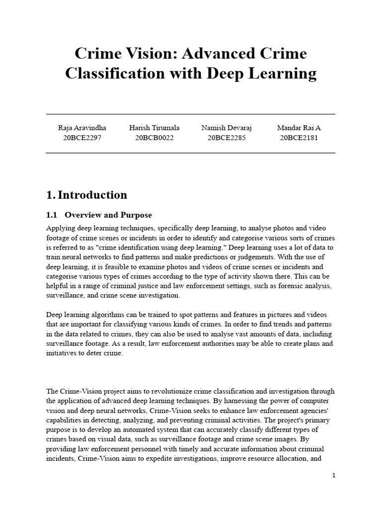AI_Crime_Classification_report (1) | PDF | Deep Learning | Usability