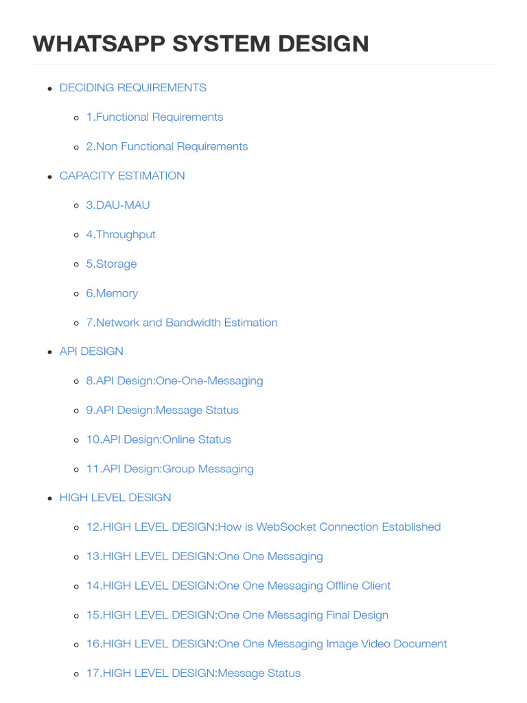 Whatsapp System Design | PDF | No Sql | Data Management