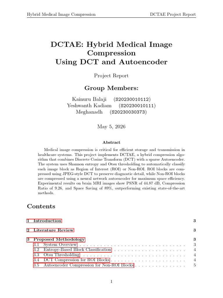 Hybrid Compression in Medical Images | PDF | Data Compression ...