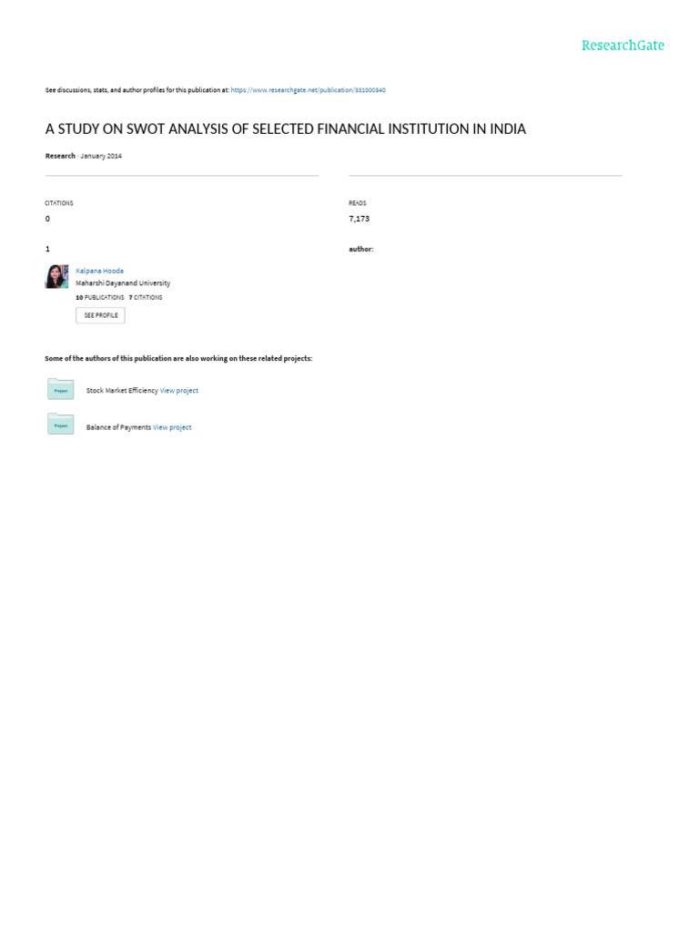 my Required Sources For SWOT ANALYSIS | PDF | Swot Analysis | Strategic ...