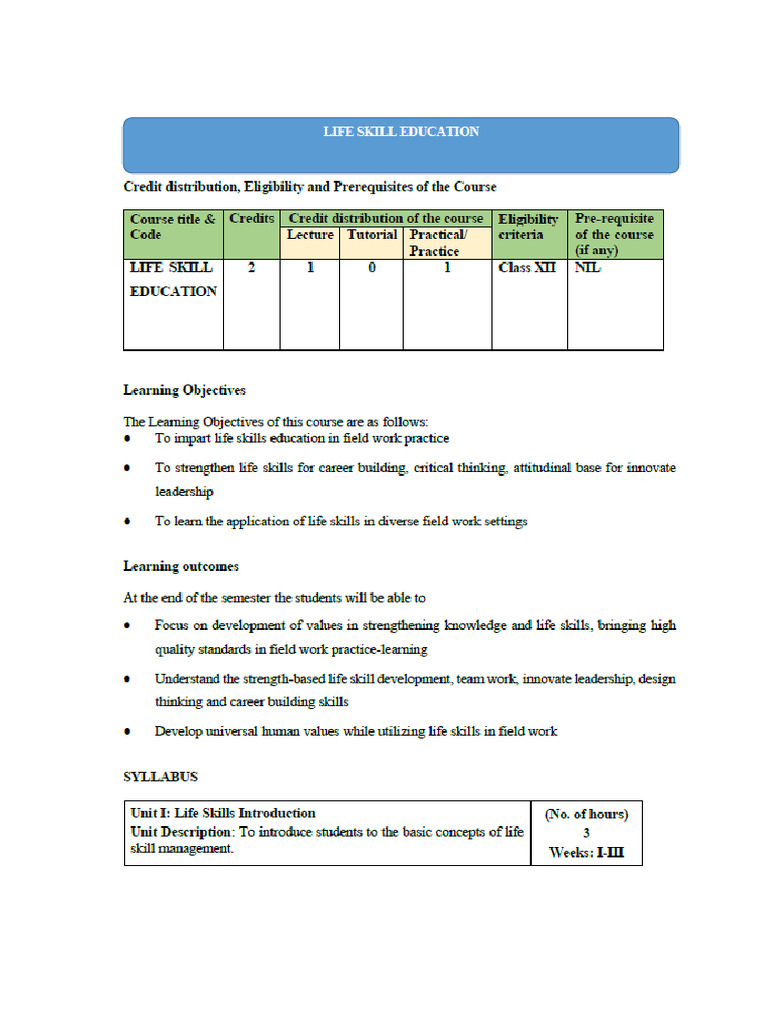 Course Outline | PDF
