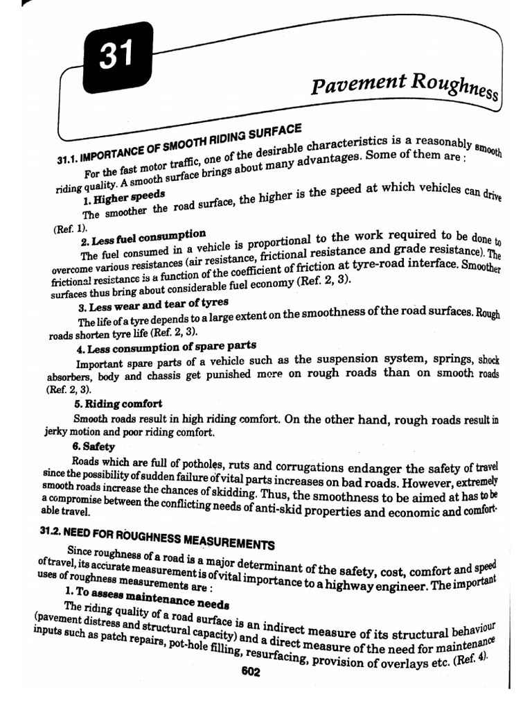 Pavement Roughness (1) | PDF